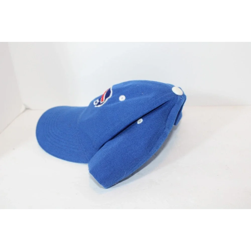 Buffalo Bills Blue Adjustable Strap Hat Cap Hook And Loop Cotton